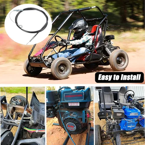 Miniatura 3 de Cable acelerador mejorado universal de 71 pulgadas para Go Kart Predator 212 cc Motor GX160 GX200 196cc 5.5hp 6.5hp Manco 8252-1390 ASW Go Cart