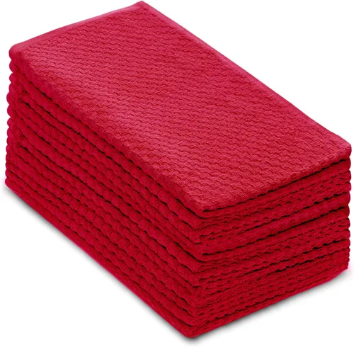 Miniatura 25 de Paquete de 4 toallas para cocina Euro-Cafe Cotton Craft, blancas, 100 % de algodón puro, Algodón, Blanco, paquete de de 12