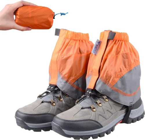 Miniatura 9 de TRIWONDER Polainas de tobillo bajas ligeras e impermeables para senderismo, caminar, mochilero 02 azul