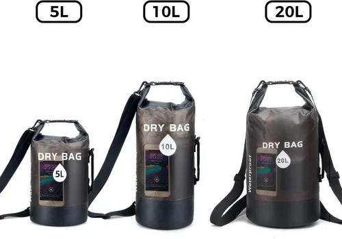 Miniatura 6 de Waterproof Dry Bag Backpack for Kayaking & Paddle Boarding - Lightweight Roll Top Dry Storage with Phone Case for Swimming, Boating, Beach, Camping
