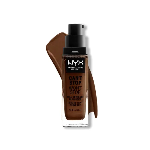 Miniatura 39 de NYX Professional Makeup Can't Stop Won't Stop - Cepillo para base de maquillaje Negro