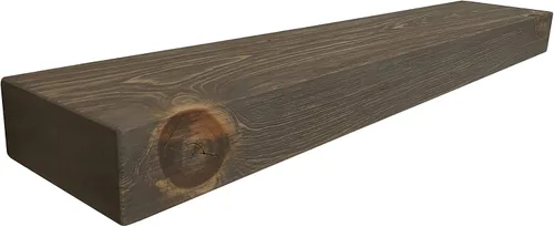 Miniatura 37 de joelsantiques Estantes flotantes de madera de 60 pulgadas para pared, 60 x 7 x 3 pulgadas, hechos de madera natural, estante largo y resistente