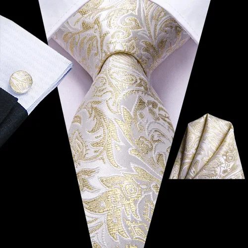 Miniatura 23 de Dubulle Corbata tejida de cachemira para hombre y gemelos de pañuelo para hombre, conjunto de gemelos para boda formal y negocios