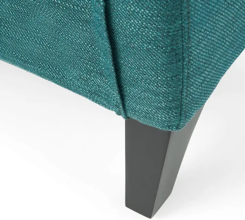 Miniatura 9 de Christopher Knight Home Alexis - Silla reclinable de tela contemporánea, color verde azulado, marrón oscuro
