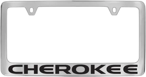 Miniatura 8 de JEEP Marco de matrícula Cherokee – metal oscurecido grabado