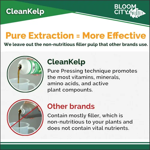 Miniatura 5 de Suplemento de fertilizante líquido orgánico de algas marinas y kelp de Bloom City, (8 oz) concentrado produce 45 galones