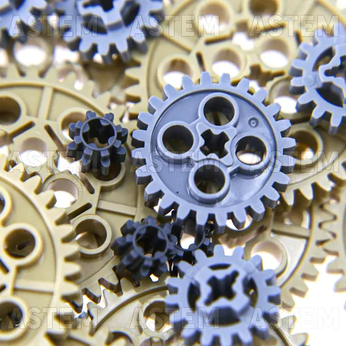 Miniatura 4 de ASTEM 836 piezas Technic - Partes de construcción técnica MOC - Vehículos técnicos - Engranajes - Lotes técnicos - Paquete a granel - Juguetes