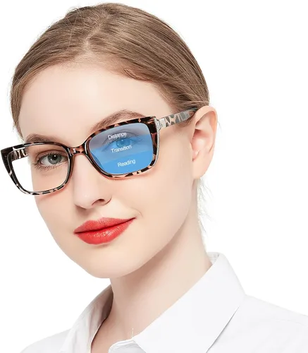 Miniatura 7 de OCCI CHIARI Gafas de lectura bifocales progresivas para mujer, transición, multifocales, bloqueador azul