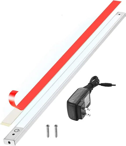 phonar Lámparas LED de iluminación debajo del gabinete de 24 pulgadas para armario de cocina, luz LED de mostrador con enchufe en iluminación LED 12