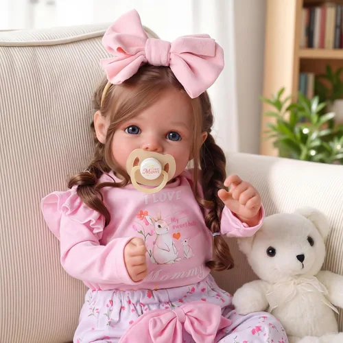Miniatura 14 de BABESIDE Dara - Muñecas de bebé recién nacidas realistas de 20 pulgadas, hechas a mano, con ropa y accesorios de juguete, regalo para niños a partir