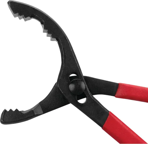 Miniatura 3 de Performance Tool W54311 Alicates grandes para filtro de aceite de mandíbula recta, 1-7/8 pulgadas a 4 pulgadas, ajustables, rojo/negro