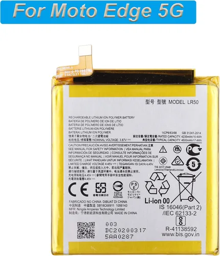 Miniatura 2 de Batería de repuesto LR50 compatible con Moto Edge 5G con herramientas