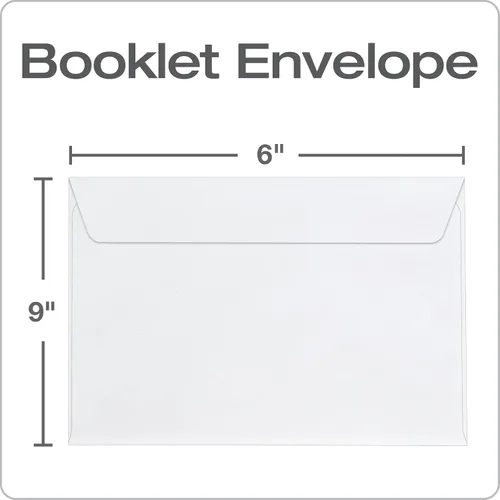 Miniatura 3 de Sobres de folleto Columbian 6 x 9, sin ventana, blancos, cierre engomado, sobres para envío, 100/caja (COLO915)
