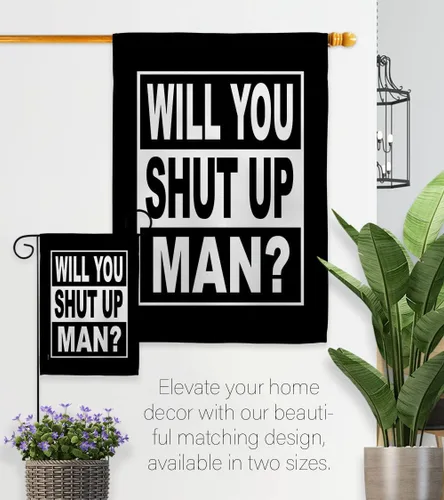 Miniatura 8 de Will You Shut Up Garden House Flag - Set Patriotic Vote President Democrat Republican Tea Party United State American Election - Decoration Banner