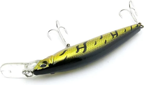 Miniatura 2 de Señuelos de pesca de crankbait agua dulce agua salada gruesa marina manivela ganchos pike duros cebos peche leurres Angelkoder YN-85-07 3.346 in