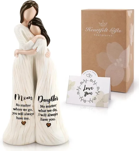 Figuras de Mamá e Hija, Regalos de Mamá para Hija, Regalos de Hija para Mamá, Regalo de Navidad y Cumpleaños para Madre e Hija, Regalo de Acción de