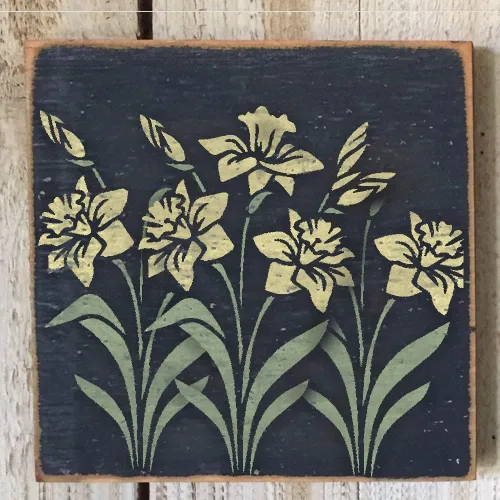 Miniatura 3 de Plantilla de lirio grande de 12 x 15 pulgadas para pintar en madera, lienzo, papel, tela, paredes y muebles, plantilla de flores, reutilizable