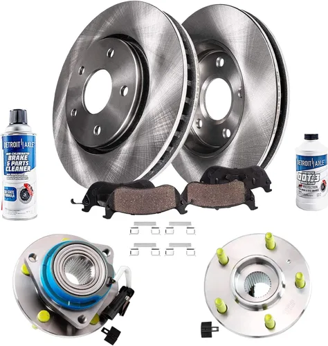Miniatura 91 de Detroit Axle - Rotores de freno para Nissan NV2500 NV3500 NV1500 NV1500 2012-2021, repuesto de rotores de freno de disco: rotor delantero de 14.17
