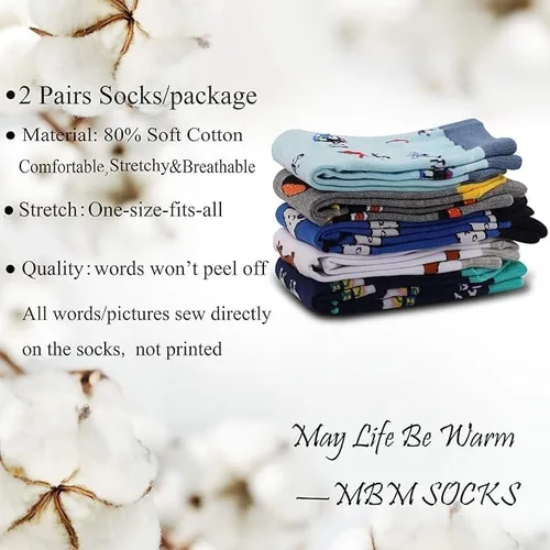 Miniatura 7 de MBMSO Regalos para nuevos padres, calcetines para mamá y papá, regalos de revelación de embarazo para padres por primera vez