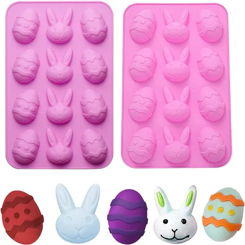Miniatura 11 de 2 moldes de caramelo para piruletas de Navidad, 8 cavidades, moldes de silicona para piruletas de chocolate, incluye Papá Noel, árbol de Navidad