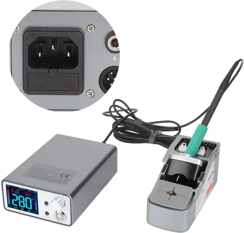 Miniatura 4 de Estación de soldadura inteligente, pantalla digital de grado profesional, control PID de 96 W, mango T210 de calentamiento rápido para reparación