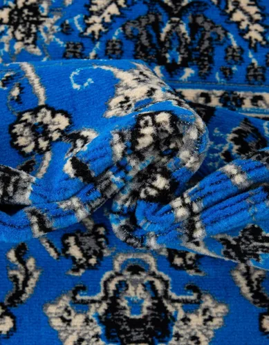 Miniatura 192 de Unique Loom Colección Sialk Hill - Alfombra de área Washington (3 pies 3 pulgadas x 5 pies 3 pulgadas, rectángulo, burdeos/crema)