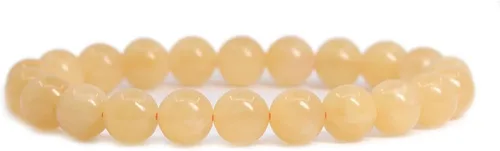 Miniatura 18 de Justinstones Pulsera elástica de cuentas redondas de 0.315 in con gemas semipreciosas, unisex, 7 pulgadas