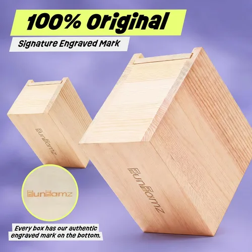 Miniatura 2 de FunFamz Mini Caja de Broma de Araña - Regalo de Broma de Madera Sorpresa, Perfecto para Cumpleaños, Día de los Inocentes, Broma Inofensiva con Araña