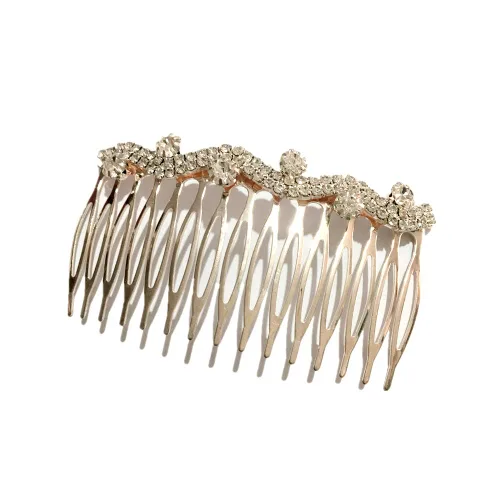 Miniatura 12 de Los accesorios de pelo nupcial de moda más populares Rhinestone perla aleación peine de pelo de la boda horquilla nupcial cristal horquillas
