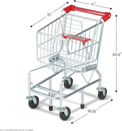 Miniatura 8 de Melissa & Doug - Carrito de compras con marco de metal resistente, Empaque estándar, Estándar
