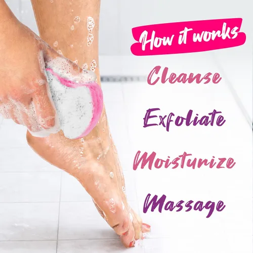 Miniatura 4 de Spongables Pedi Scrub - Esponja exfoliante para pies de 5+ lavados, lavanda, 6 unidades Aceite de árbol de té de lavanda Viaje