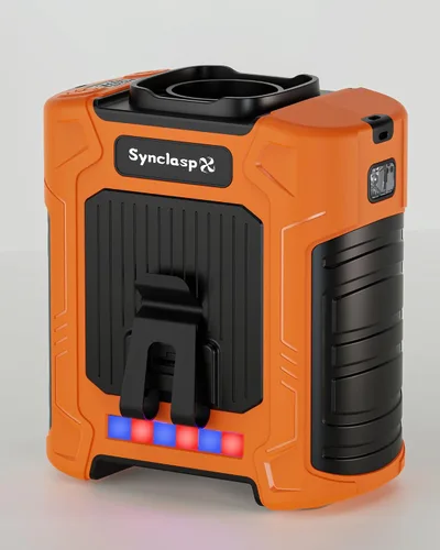 Miniatura 9 de Ventilador de cintura, ventilador recargable de clip de cinturón de 10000 mAh, flujo de aire turbo de 59 pies/s, 18500 rpm, 6 velocidades, hasta 35