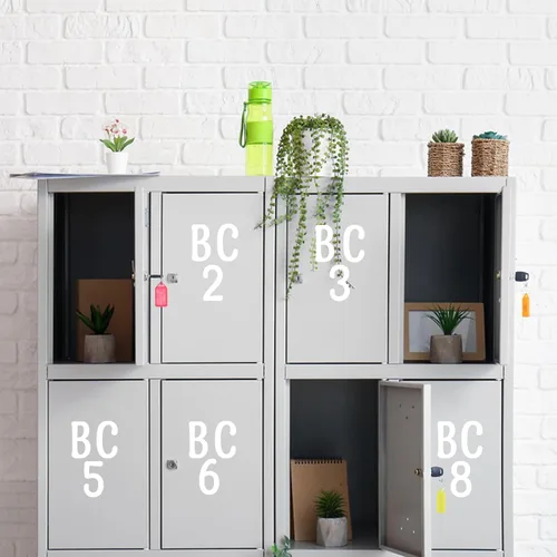 Miniatura 6 de 20 hojas de calcomanías del alfabeto de 4 pulgadas, letras y números, 240 calcomanías de vinilo autoadhesivas para buzones, ventanas, puertas, Blanco