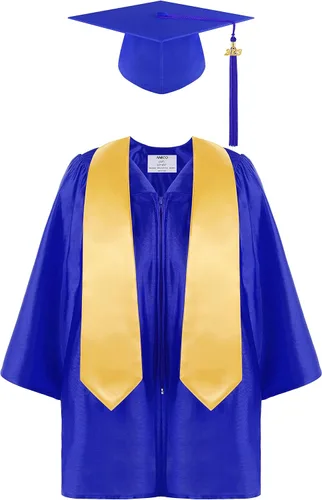 Aneco Juego de gorro de graduación para jardín de infantes preescolar con borla 2023 y banda de graduación para tamaño infantil