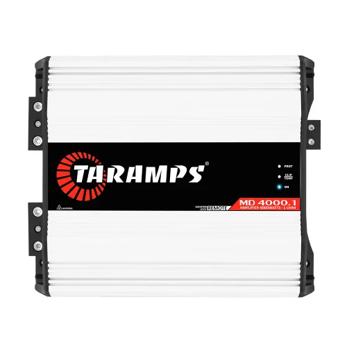 Taramps MD 4000.1 Amplificador de audio para automóvil de 1 ohmio, amplificador de mosfet digital de rango completo de 4000 W RMS monobloque clase