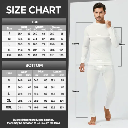 Miniatura 6 de UNIQUEBELLA - Ropa interior térmica para hombre con calzoncillos largos y forro polar de secado rápido y capa de base térmica
