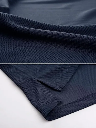 Miniatura 5 de MAGCOMSEN Camisas polo para hombre, 3 botones, secado rápido, manga larga, tácticas, camisa de golf