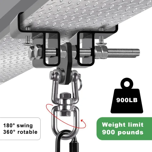 Miniatura 6 de BeneLabel - Colgador para saco de boxeo, soporte para bolsa pesada, kit para saco de boxeo, soporte, montaje en pared, accesorios para viga