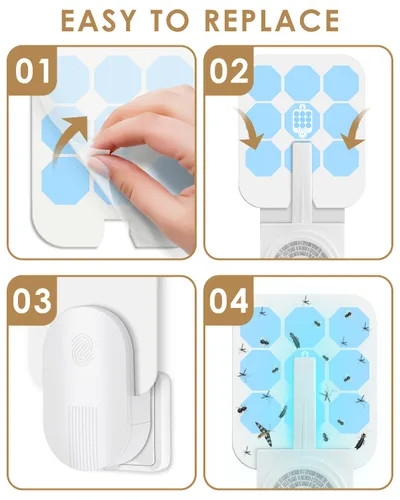 Miniatura 3 de Paquete de 24 recambios de tarjetas de pegamento para un hogar más seguro, compatibles con SH502, SH503, 23005-06 y DT3005W, DT3005W-DS3 Dot Plug-in