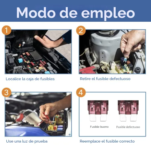 Miniatura 5 de ZIPCCI 80 piezas de fusibles estándar para coche, kit de surtido de fusibles (1 A/3 A/5 A/10 A/15 A/20 A/30 A/40 A) Fusibles planos automotrices