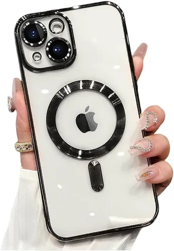 Miniatura 41 de Funda magnética para iPhone 12 Pro Max transparente compatible con MagSafe Funda protectora de lente de cámara integrada para iPhone 12 Pro Max