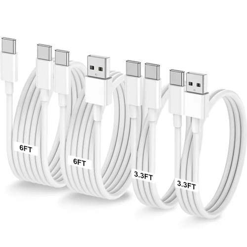 Miniatura 33 de Paquete de 2 cables USB C a USB C de 10 pies y 60 W, cable tipo C a tipo C, cable de carga rápida para iPhone Air 17 16e 16 15 Pro Plus Pro Max
