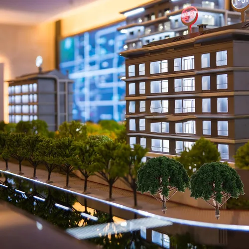 Miniatura 5 de 20 piezas de árboles modelo de plástico en miniatura para micro paisaje tren decoración de paisajes suministros de diorama