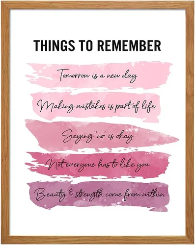 Miniatura 10 de Arte y decoración de pared con citas inspiradoras positivas - GRANDE 11X14 - Regalos de aliento edificantes para mujeres, niñas, adolescentes