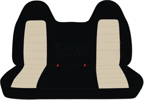 Miniatura 22 de Totally Covers Compatible con Ford F-150 F-250 F-350 1992-1998 Fundas de Asientos de Camión de Dos Tonos (Banco Sólido Delantero/Trasero) con/sin