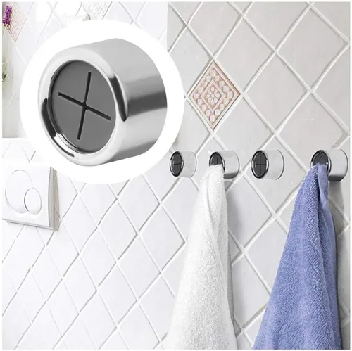 Soporte para toallas para cocina, baño, garaje o caravana. Autoadhesivo y fácil de instalar. Ideal para toallas de pelo, toallas de tienda o toallas