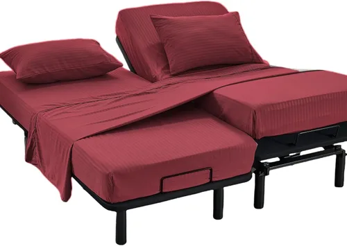 Miniatura 27 de Kingnex Sábanas a rayas para sofá cama de 36 x 72 pulgadas, tamaño individual para sofá cama, microfibra suave de doble cepillado 1800, 3 piezas
