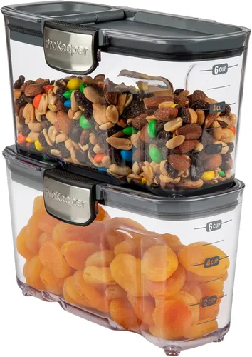 Miniatura 10 de Progressive International ProKeeper+ Juego de recipientes de almacenamiento de alimentos de plástico transparente herméticos para la cocina