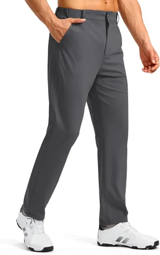 Miniatura 2 de Soothfeel Pantalones de golf para hombre con 5 bolsillos, ajustados, elásticos, casuales, de viaje, pantalones de trabajo para hombre