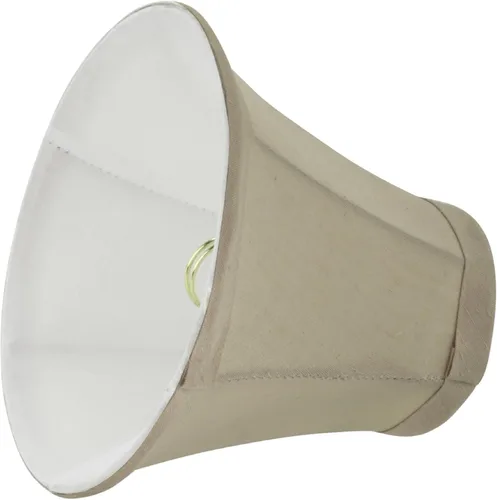 Miniatura 4 de Aspen Creative 30008 Lámpara de araña con forma de campana pequeña, color beige, parte superior de 3 pulgadas x 6 pulgadas inferior x 5 pulgadas